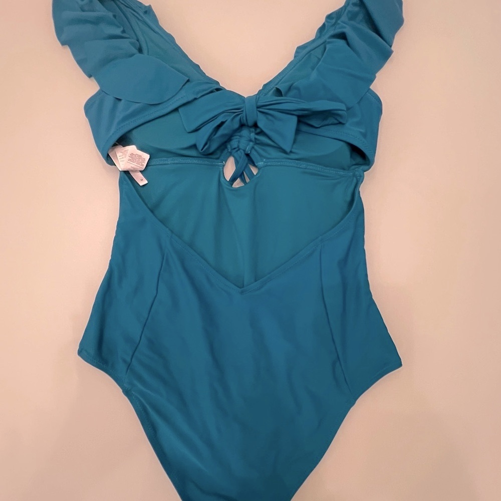 CUPSHE Women's One Piece Swimsuit Ruffle - Picture 2 of 8